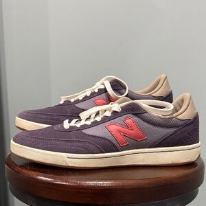 New Balance 440 Men’s Purple & Red Low-Top Sneakers with Cream Accents